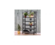 Etagère / meuble de rangement / range-chaussures / bibliothèque genève, métal, 5 tablettes, h=112cm