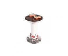 Barbecook barbecue a charbon de bois largo - fonte - blanc