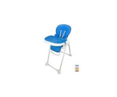 Chaise haute pour bébé, chaise pliante pour bébé, bleu, taille déployée: 105 x 89 x 56 cm
