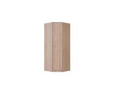 Armoire d'angle olessia - 1 porte - l.80 cm - chêne
