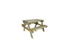 Table de pique-nique en bois très solide pour enfant - chinchilla
