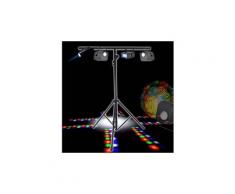 DJ-LIGHT Portique + Jeu AIRSHIP RGBW + 2 Rosaly Strobe