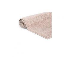 Tapis à poils longs 140 x 200 cm vieux rose