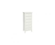 Chiffonnier 6 tiroirs blanc charme