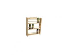 Frandis etagere a épices 3 étages en bois 33,5x39x7cm marron