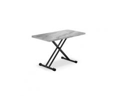 Table basse relevable duke effet marbre gris