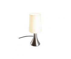 Lampe de chevet tactile 3 intensités éclairage chambre lampe de table abat-jour en tissu moderne lumière de lecture 29,5 cm helloshop26 2401035