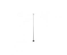 Lampadaire extérieur design invisible led ip54 h210 cm - noir