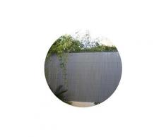 Canisse en pvc gris perle double face 1.5 x 3 m