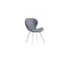 Superbe chaise de salle à manger, de cuisine, de salon n'djaména cuir synthetique blanc