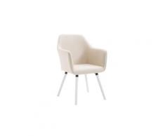 Magnifique chaise de salle à manger, de cuisine, de salon libreville en tissu blanc