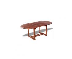 Meubles de jardin ligne maseru table de salle à manger d'extérieur extensible en bois d'acacia