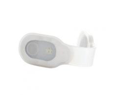 Lampe magnétique enfant silicone coloris blanc - h.2 x l.8 x p.3 cm - pegane -