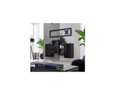 Meuble de rangement mural "blox iii" 140cm noir