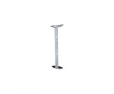 Lampadaire design delphi chrome 2 ampoules argent toscana