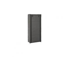 Meuble a chaussures armoire a chaussures en acier gris - 60 x 30 x 142 cm