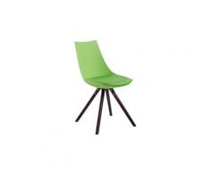 Superbe chaise de salle à manger, de cuisine, de salon conakry cuir synthetique cappuccino rond
