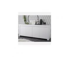 Enfilade 210 cm blanc laqué design agathe