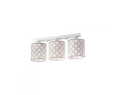 Plafonnier Enfant 3 lampes Brown Dots - DALBER - 61003E