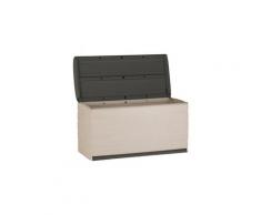 Coffre de rangement 390 l résine blanc/anthracite