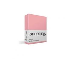 Snoozing drap-housse enfant en flanelle - flanelle 100% coton gratté - berceau (40x80 cm) - rose