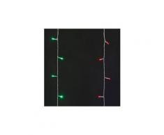 Icaverne guirlande lumineuse d'exterieur rideau lumineux 182 led 5 mm - multicolore - contrôleur 7 jeux de lumiere + 1 fixe - l 300 x h 152 cm