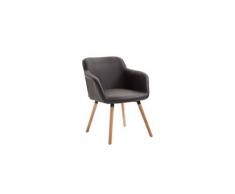 Magnifique chaise de salle à manger, de cuisine, de salon luxembourg cuir synthetique naturel