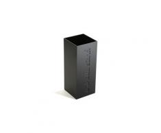 Porte parapluie imprimé "umbrella stand" noir - l 22 x l 22 x h 48,5 cm -pegane-