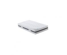 Matelas 80x200 x 23 cm avec latex naturel densité 80 kg/m3 - tissu 100% coton - compatible sommiers articulés - soutien très ferme