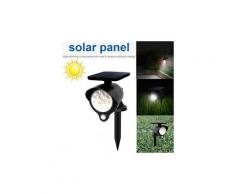 Lampe solaire 12 led powered-sol étanche lumière paysage mur lumière s1044