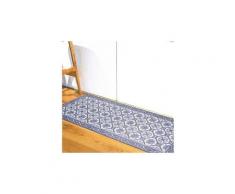 Tapis pour couloir vinyle faro bleu 50 x 100 cm fabriqué en europe tapis de salon moderne design par unamourdetapis