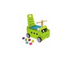Porteur trieur en bois multifonctions crocodile
