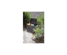 Icaverne coffre d'exterieur - rangement d'exterieur prosperplast coffre de jardin en pvc - 119 x 48 x 60 cm - gris anthracite