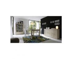 Salle à manger complète couleur chêne clair contemporaine orana 2