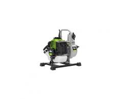 Motopompe thermique vitogarden moteur 43 cm3 2t 1.2 cv eaux chargées vide caves piscine kit complet tuyaux + accessoires 1"