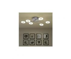 Icaverne - plafonniers splendide plafonnier led avec 6 lumières blanc chaud