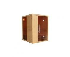 Sauna traditionnel finlandais 3/4 places maribo - 150x150x200 - vitres teintées