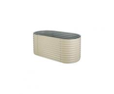 High grow carré potager surélevé plantations 2,0 m zinc-alu beige