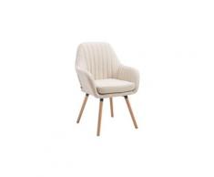 Admirable chaise de salle à manger, de cuisine, de salon sucre en tissu naturel