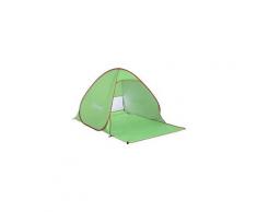 Abri de plage tente de plage pliable pop-up automatique instantané protection uv fenêtre arrière grand tapis de sol vert rouge