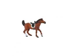 Figurine cheval : Etalon arabe avec selle