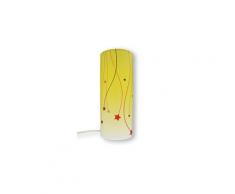 Lampe de chevet chambre d'enfant etoiles citron