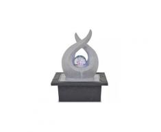 Icaverne - fontaines et cascades superbe vidaxl fontaine d'intérieur avec lampe led polyrésine
