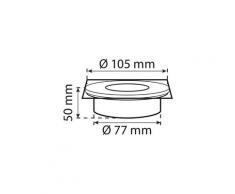 Icaverne balise solaire - borne solaire spot solaire led carlo - carré encastrable - acier