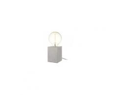 Lampe à poser industrielle cube béton switch