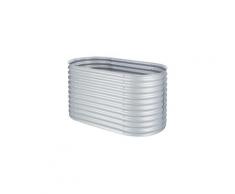 High grow carré potager surélevé plantations 1,6 m zinc-alu argenté