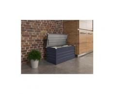 Coffre jardin store - 480 l - 132 x 61 x 60 cm - gris