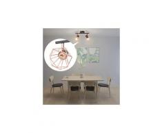 Icaverne - plafonniers splendide plafonnier avec 2 ampoules led à filament 8 w