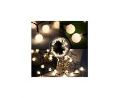 Guirlande lumineuse d'exterieur guirlande lumineuse a boule solaire billy solar - lumiere blanc - 60 boules - 700 cm