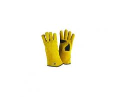 Gant anti chaleur haute qualité souple cuir daim souple paume renforcée rembourrage coton